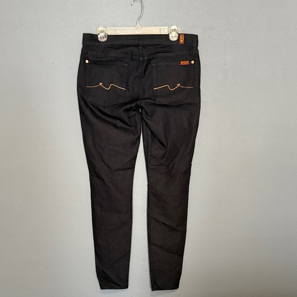 7 For All Mankind Dark Blue Skinny Jeans